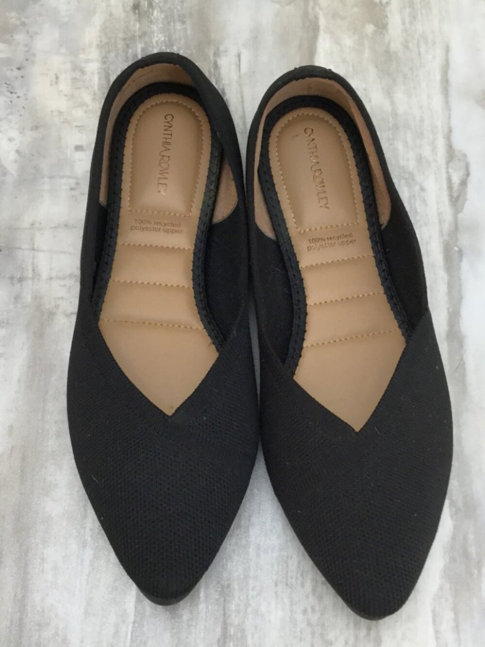 Cynthia Rowley Black Flats 7m - Picture 8 of 8
